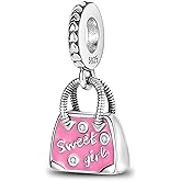 MULA 925 Sterling Silver Charms for Bracelets and Necklaces Lipstick and Bag Dangle Pendants Tower Camera Beads Jewelry Charms for Women