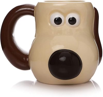 Half Moon Bay Aardman Gromit Shaped Mug - Large Ceramic Head Cup