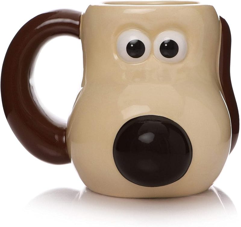 Half Moon Bay Aardman Gromit Shaped Mug - Large Ceramic Head Cup