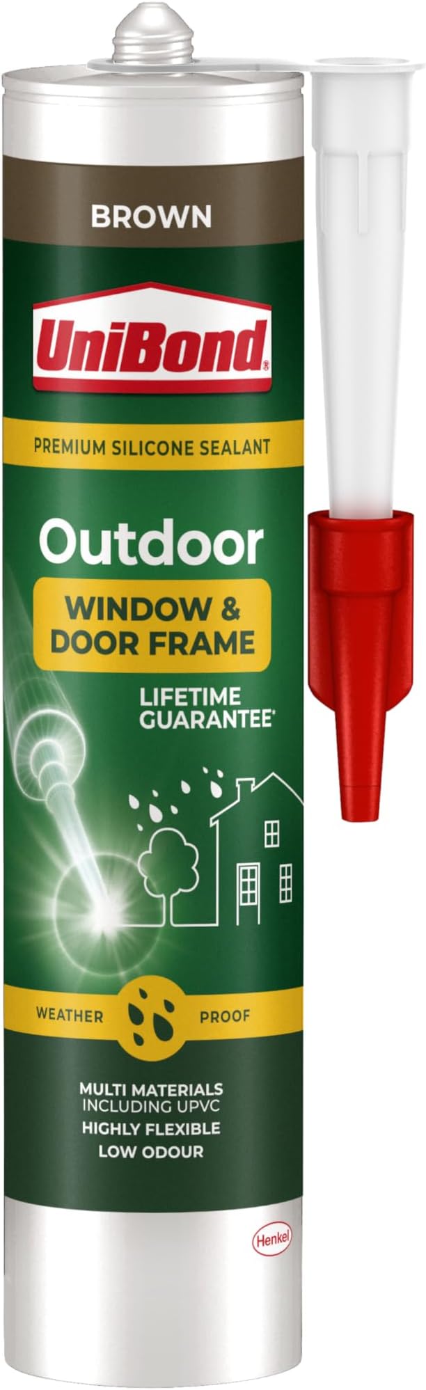 Unibond Outdoor Window & Door Frame Sealant Brown 392g