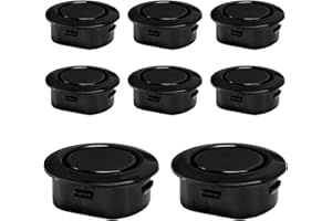 YTFRL 8 PCS Car Rear Bumper Radar Hole Cover, Durable Plastic Front Rear Bumper Sensor Hole Plugs, Waterproof Radar Holes Plug Body Protective Accessories for Most Cars Sedans SUVs