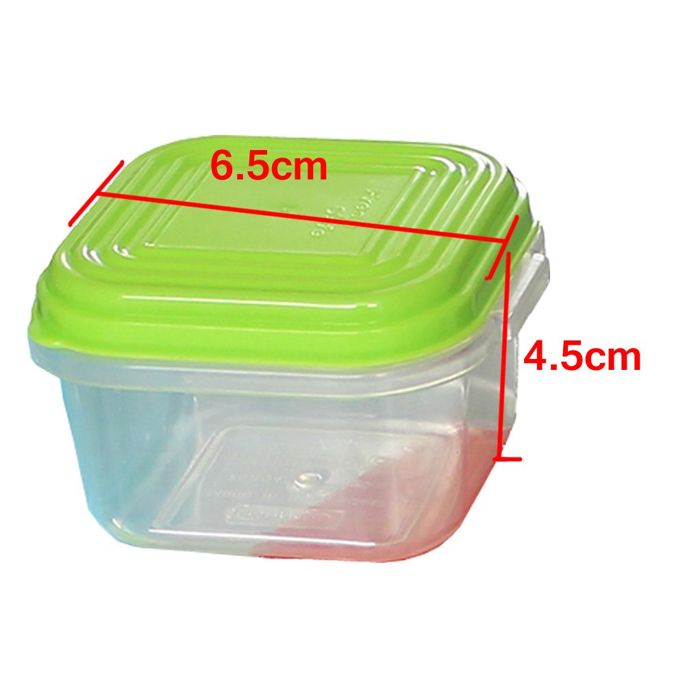Contenitori in plastica per alimenti 5 pezzi con coperchi