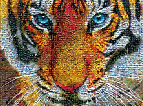 Buffalo Games Photomosaic: Tiger - 1000 Piece Jigsaw Puzzle 