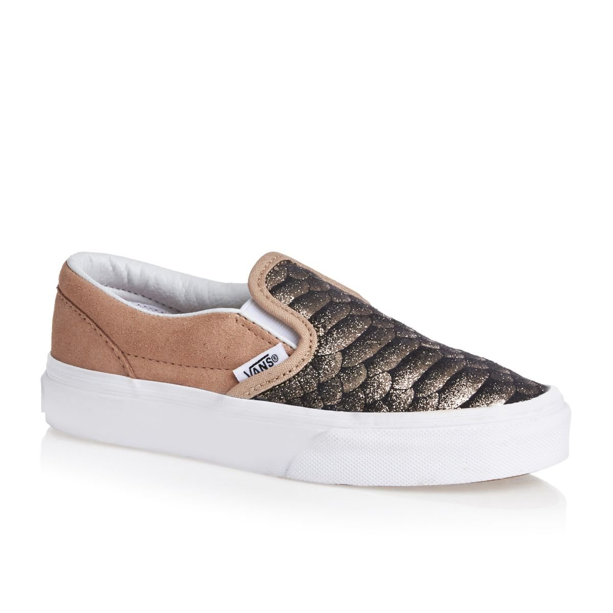 grey and rose gold vans