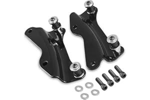 NOVALLA 4 Point Docking Hardware Kit Fit for Harley Touring Accessories Street Glide Electra Glide Road King Road Glide Quick Release Chrome Hardware Set 2014-later(14-24-Black)