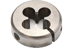 WKSTOOL Wokesi M1.2 ×0.25 High Speed Steel Metric Round Adjustable Fine Threading Die Screwdriver Thread Milling Taps (M1.2 * 0.25)