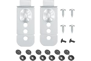 DELUSHAKA Dishwasher Installation Brackets Kit DD98-01051C 2 Pack for Samsung Dishwasher Mounting Bracket Clips with 4 Long Screws 2 Short Screws and 6 Screw Caps