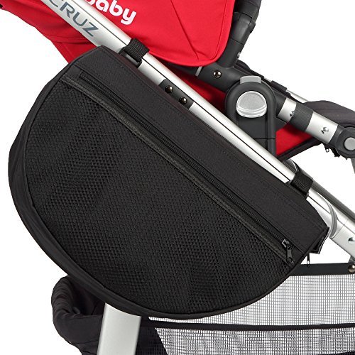 Insulated Stroller Organizer, Side Sling Stroller Saddle Bag, Black