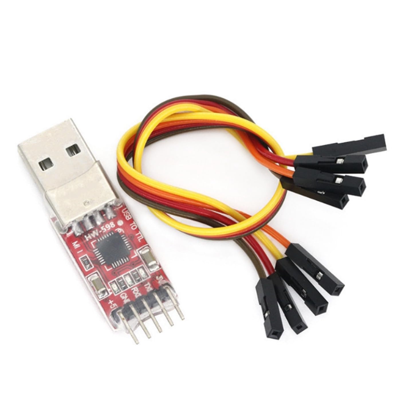 DUTTY USB to serial module USB to TTL STC download compatible, with DuPont cable