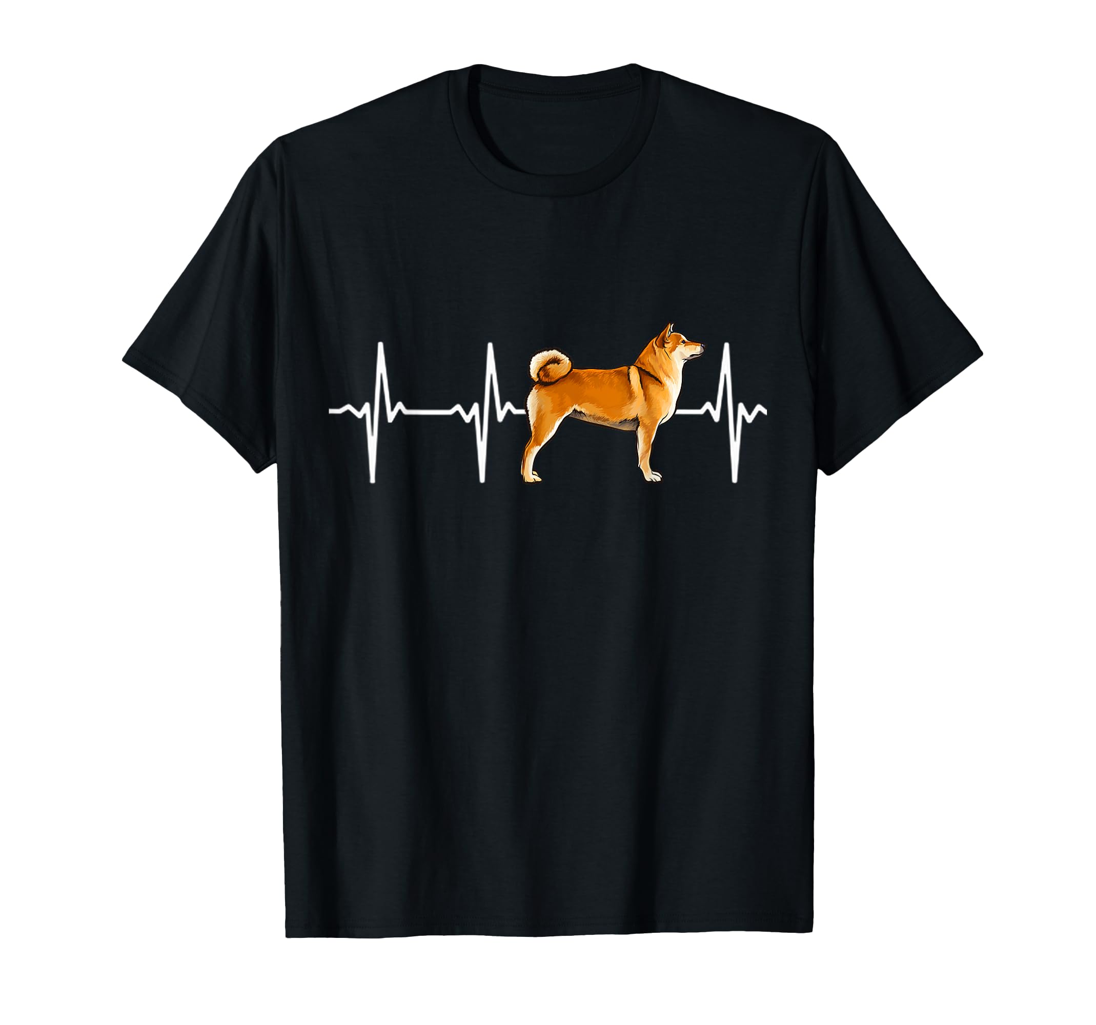Shiba Inu Heartbeat Love My Dog T-Shirt