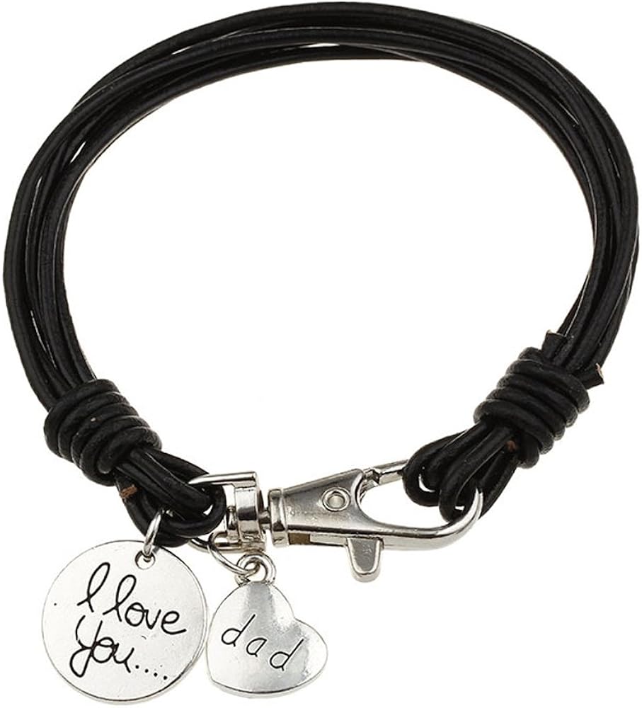 personalised fathers day bracelet