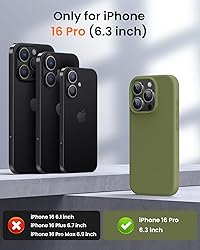 OuXul Designed for iPhone 16 Pro Case,Shockproof