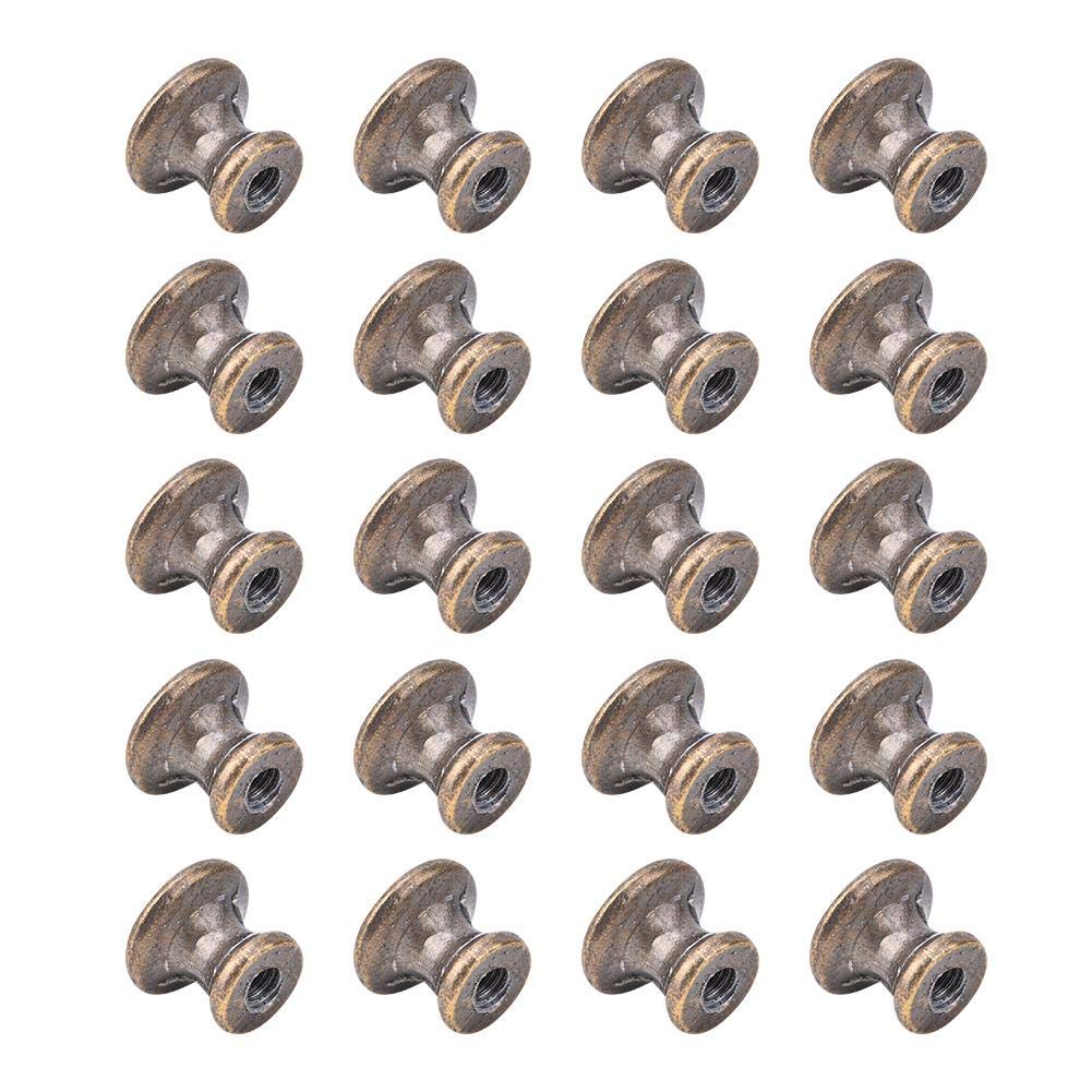 Mini Drawer Knobs, 20pcs Mini Mushroom Head Handle Small Drawer Cabinet Jewelry Boxes Knobs Pulls Single Hole Handleswith 20pcs Screw