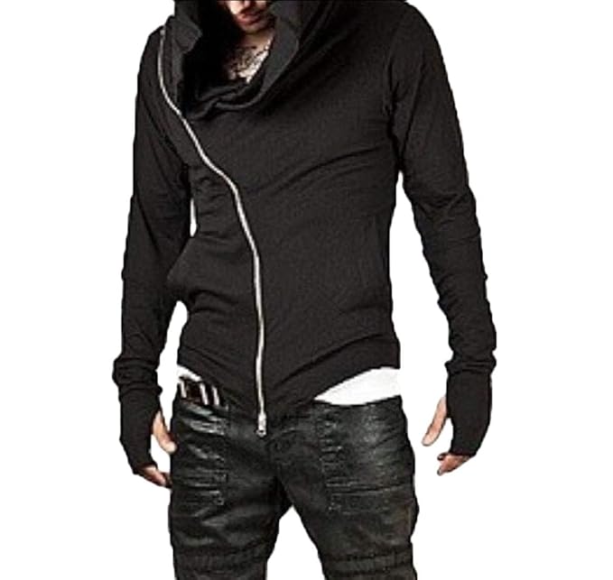 black zip up hoodie with thumb holes