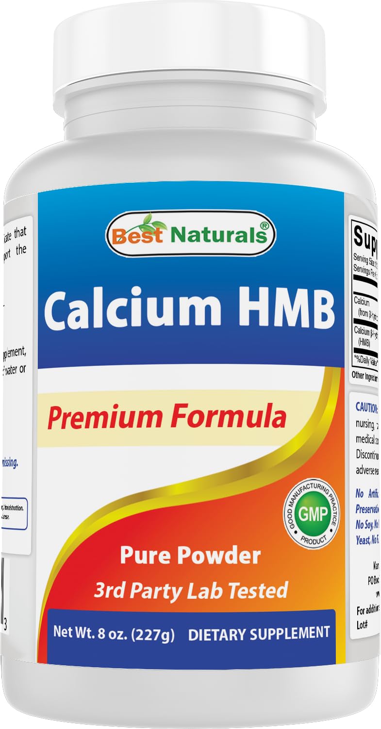 Best Naturals HMB (Beta-Hydroxy Beta-Methylbutyrate) Pure Powder 8 OZ (8 OZ (Pack of 1))