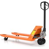 Tory Carrier Pallet Jack 5500 Lb. Capacity, 48" &times; 27" Fork Size | Industrial Manual Pallet Truck, Heavy Duty Trucks with PU Wheels for Warehouse, Workshops, Supermarkets