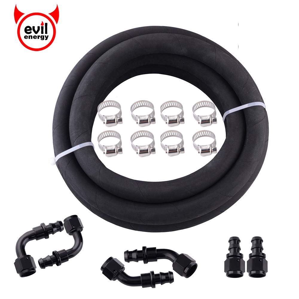 EVIL ENERGY 6AN 3/8" ID Fuel Line Kit CPE Polyester Braided NBR Tube