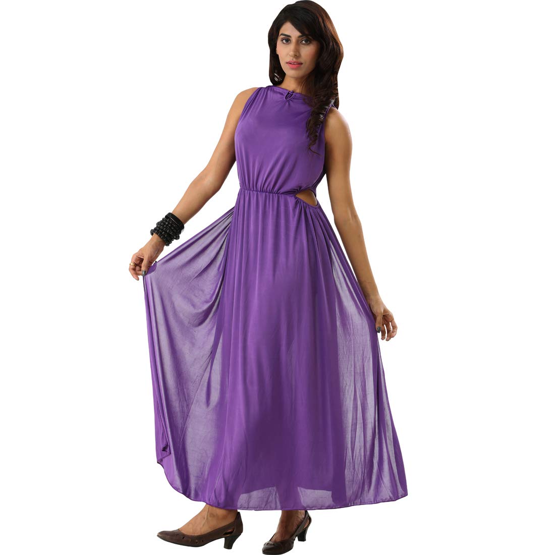 purple beach dress