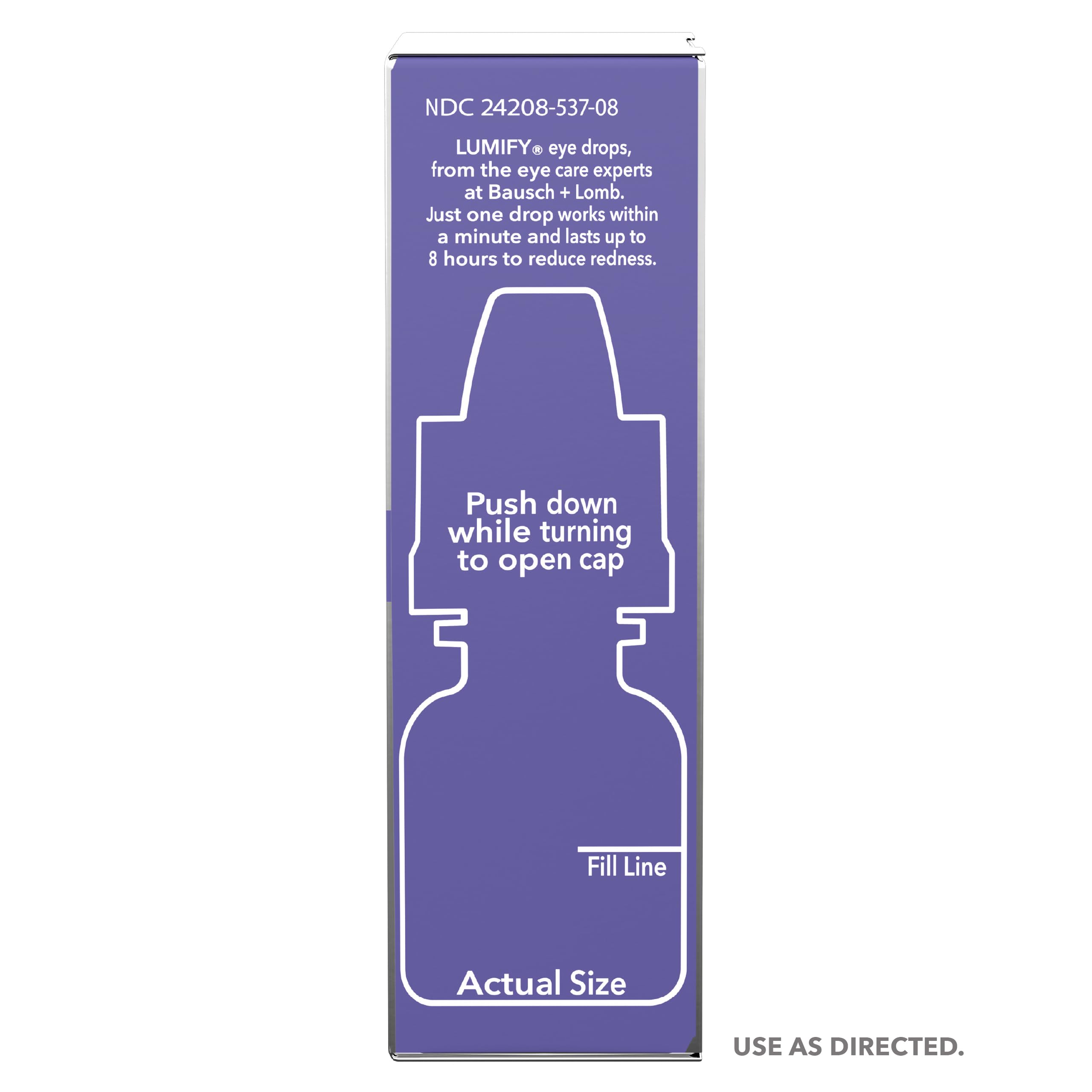 LUMIFY Eye Drops for Red Eyes, Redness Reliever for Brighter Looking Eyes, Works in 1 Minute & Lasts Up to 8 Hours, Eye Drops, 0.17 Fl Oz (5 mL)