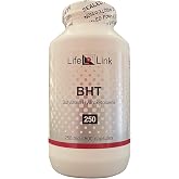LifeLink BHT (Butylated Hydroxytoluene) | 250 mg x 500 Capsules | Antioxidant, Anti-Aging | Made in the USA