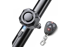 WSDCAM USB Rechargeable Bike Alarm with Remote 110dB Loud Volume Adjustable Wireless Vehicle Security Alarm System Anti Theft