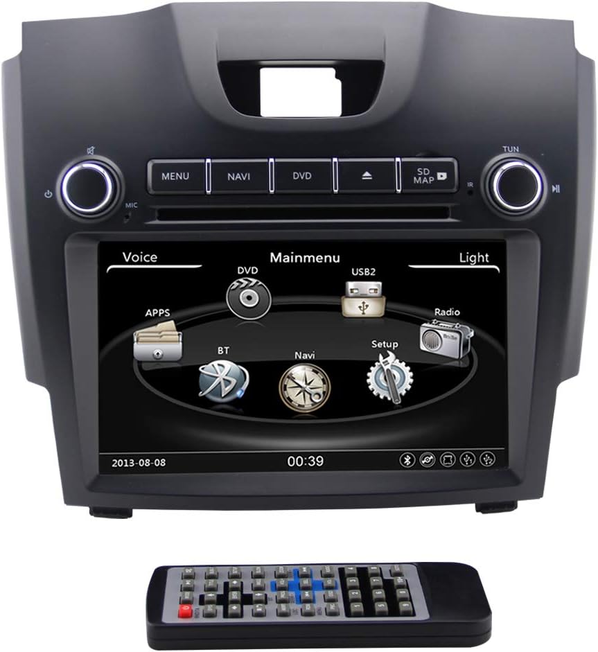 QSICISL Wince Car Radio Stereo 7 Inch in Dash Touch Screen Car DVD Multimedia Video Player GPS Navigation System Compatible for Chevrolet S10 Trailblazer Isuzu D-max Support Bluetooth/SD/USB/FM/AM