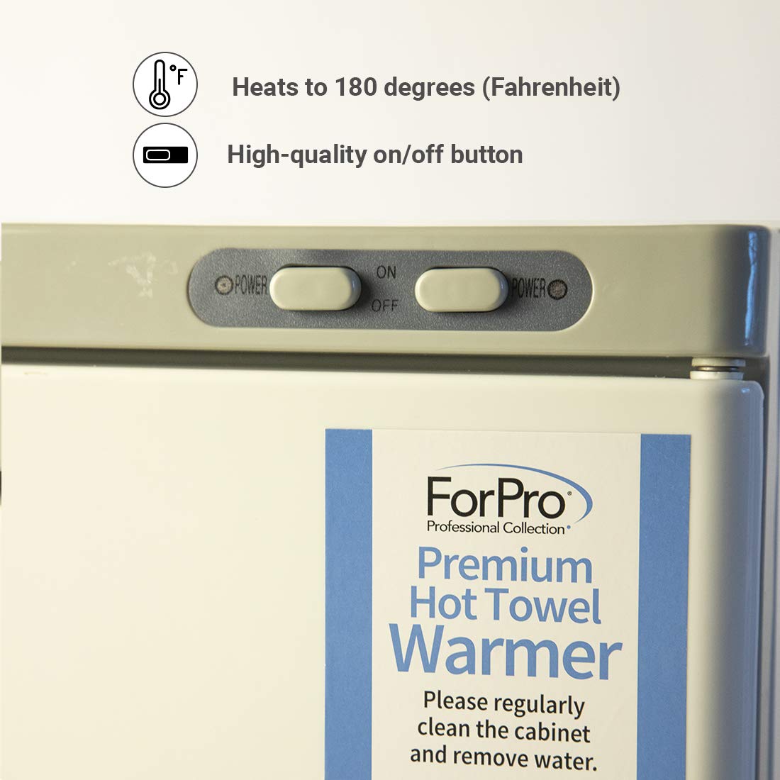 ForPro Premium Double Hot Towel Warmer, UV Sterilization, 48 Towel Capacity, Rust Resistant Towel Heater, 25.5” H x 17.75” W x 11” D: Beauty