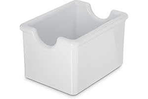Carlisle FoodService Products 455002 Styrene Sugar Caddy, White(Pack of 24)