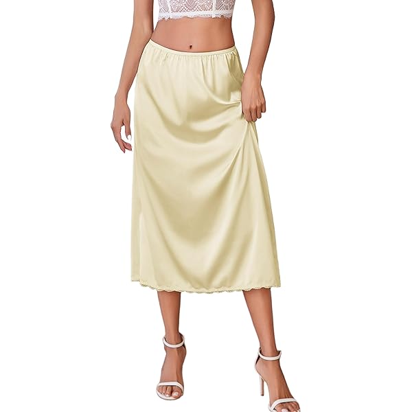 Subtueay Womens Half Slips for Under Dresses Half Slip Lace Trim Half Slips for Under Dresses Knee Length 19-26 inch Black S at Amazon Women's Clothing store Subtueay Womens Half Slips for Under Dresses Half Slip Lace Trim Half Slips for Under Dresses Knee Length 19-26 inch Black S at Amazon Women's Clothing store