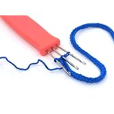 House Village Cordie - I-Cord Hand Tool for Knitting, Crochet, I-Cord Bind Offs and DIY Crafts (Coral Red) - Cord Maker, Compact Durable Craft Tool with Video Instructions