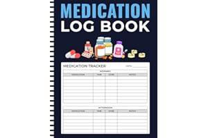 Medication Log Book: A Daily Medicine Tracker Journal for Seniors and Caregivers to Record Dosage, Time, and Notes