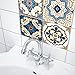 cheerfullus 10PCS Moroccan Style Tile Stickers Waterproof Wall Stickers Bathroom Art Decor,6x6 inch