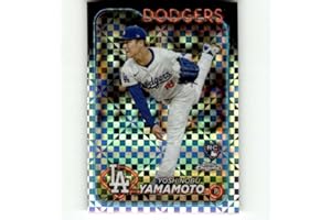 2024 Topps Chrome X-Fractor #18 Yoshinobu Yamamoto RC Rookie Los Angeles Dodgers MLB Baseball Trading Card