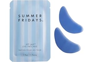 Summer Fridays Jet Lag Under Eye Patches – Hydrating & Depuffing Hydrogel Eye Masks with Caffeine & Peptides to Soothe & Refresh the Undereye Area (6 Pairs)