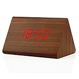 GEARONIC Digital Alarm Clock Wooden Alarm Clock