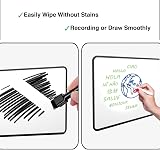 DumanAsen Dry Erase Whiteboard Double Sided 60cm x 40cm with Pens Eraser Black view 7