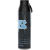 Tervis Venture Water Bottle North Carolina Tar Heels - Full Speed Triple Insulated Tumbler Travel Cup Keeps Drinks Cold & Hot, 26oz, Stainless Steel
