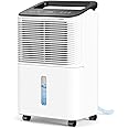 TABYIK 30-Pint High-Capacity Dehumidifier with Auto Shut-Off, Customizable Humidity Settings, and Built-In Timer for Large Rooms and Damp Areas