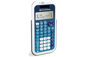 Texas Instruments, Inc TI34MV Scientific Calculator,4-Line,Dual Pwr,3-1/5-Inch x6-1/10-Inch x3/4-Inch,BE