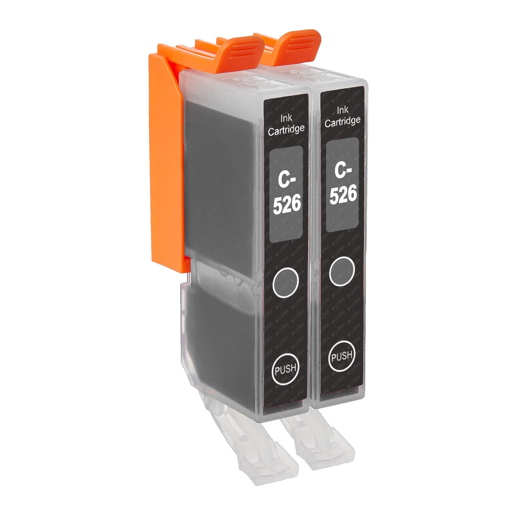 Go Inks C-CLI526GY-2 Pack of 2 Ink Cartridges Compatible with Canon Pixma Printer Grey