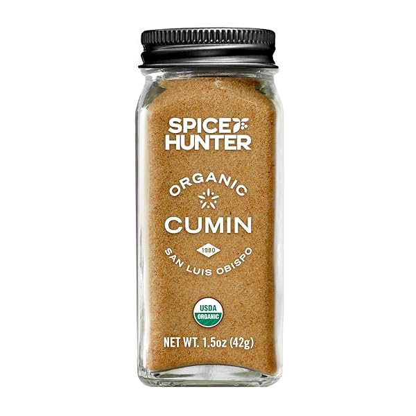 SPICE HUNTER CUMIN, GROUND, ORGANIC, 1.5-OUNCE JAR