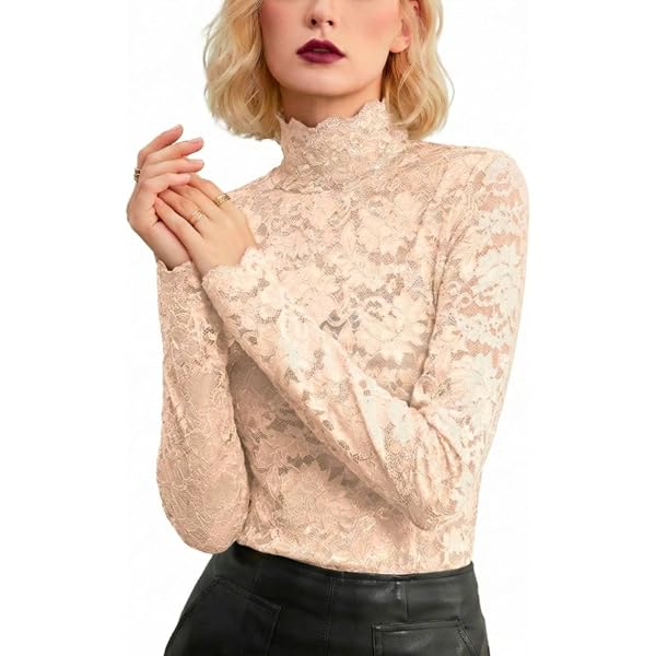 Lace See Thru Tank Top Fuchsia Small at Amazon Women's Clothing store