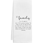 GICHUGI Family Definition Kitchen Towels 16x24, Best Housewarming Gifts for New Home, Ideas, for Family