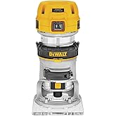 DEWALT Router, Fixed Base, 1-1/4 HP, 7.7-Amp, Variable Speed Trigger, Corded (DWP611)