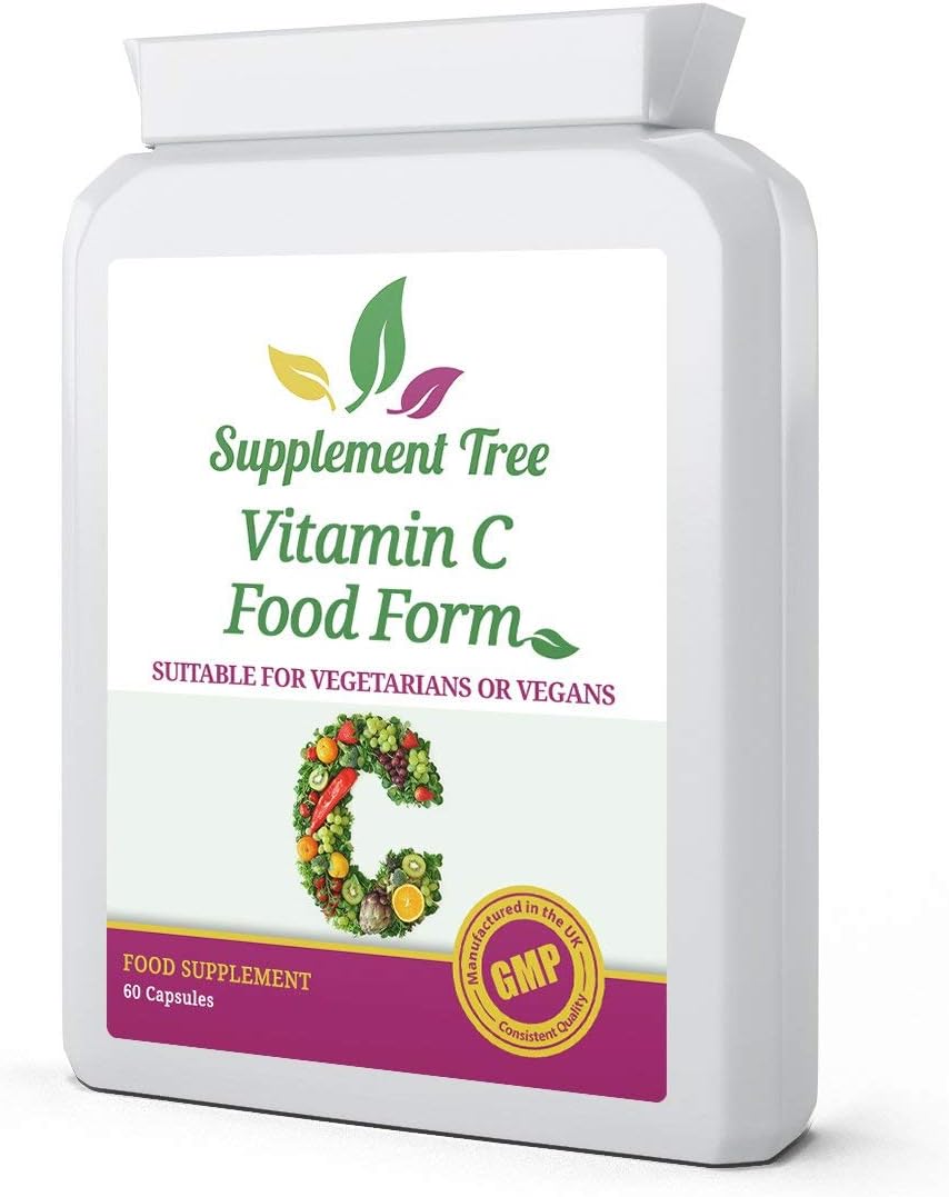 Vitamin C Food Form 60 Capsules, 60 count (Pack of 1)