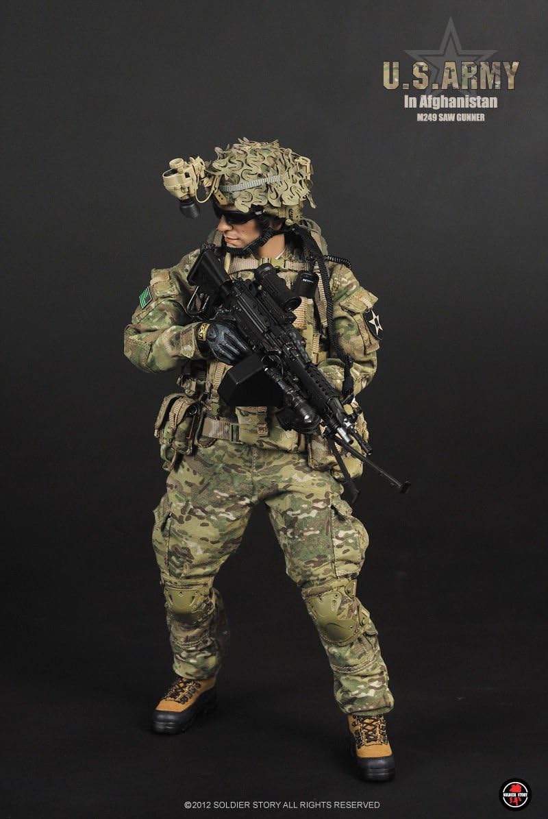 Soldierstory 1/6 US ARMY IN AFGHANISTAN M249 GUNNER US Army M249 SAW Gunner ( Afghanistan )