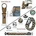 XUANLAN Emergency Survival Kit 13 in 1, Outdoor Survival Gear Tool with Survival Bracelet, Fire Starter, Whistle, Wood Cutter, Water Bottle Clip, Tactical Pen for Camping, Hiking, Climbing