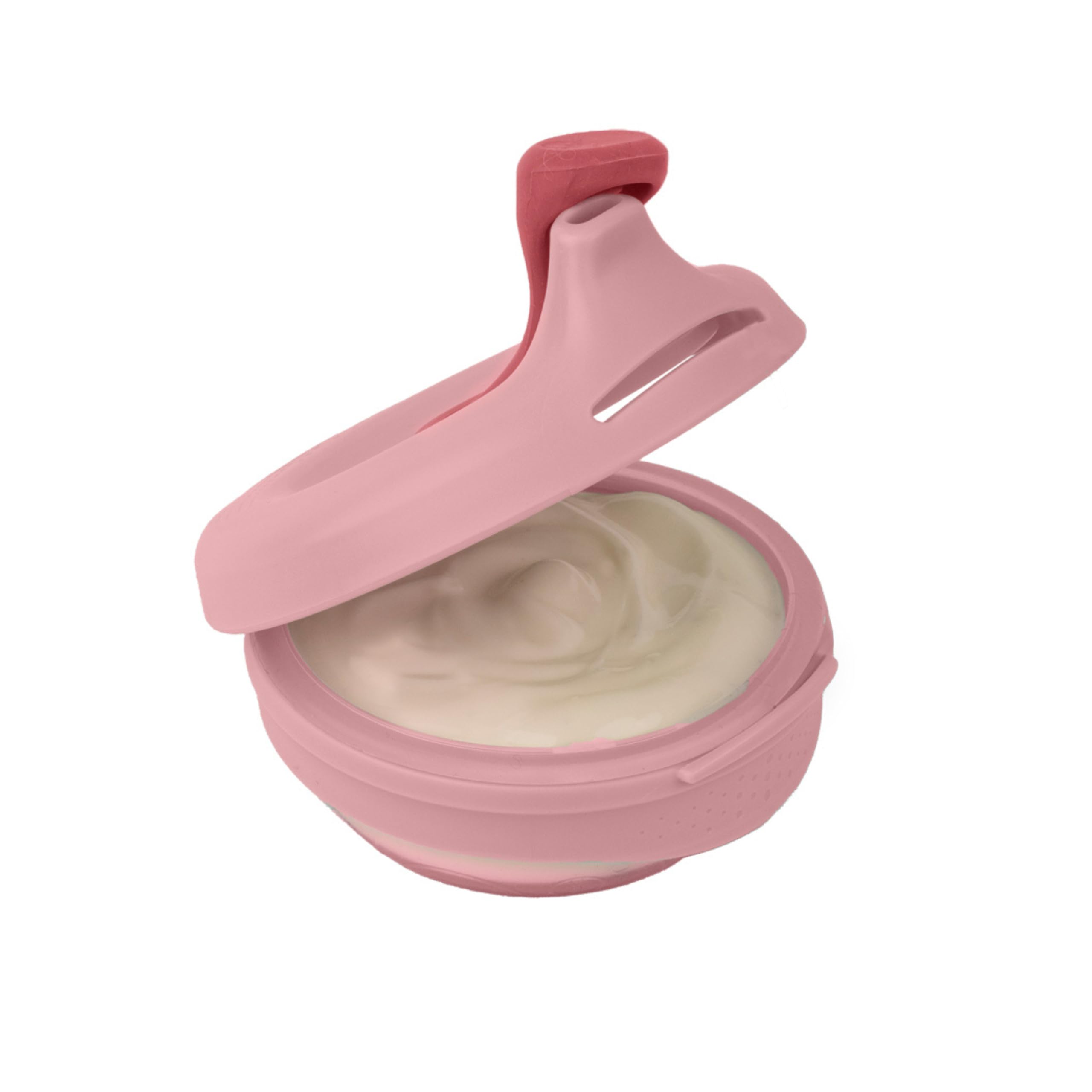 b.box (ビーボックス) 中綿 + フィード (牡丹) | 再利用可能な離乳食ポーチ | 自家製離乳食作り | シリコン/ナイロンポーチ BPAフリー | 110ml ブラッシュ商品画像