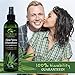 Green Leaf Naturals Aloe Vera Aftershave with Lemongrass Essential Oil - Naturally Anti-Aging Derma-Fuel for Men - 99.8% Organic - Large Long-Lasting Bottle - 8 ounce