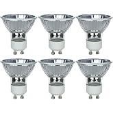 Sunlite 40712 MR16 Halogen Reflector Bulb, 35 Watt, 38&deg; Flood, 120 Volt, 2000 Hour Life Span, Dimmable, GU10 Base, Cover Guard, 3200, ANSI FMW, Ceiling Fixtures, Track Lighting 6-Pack.